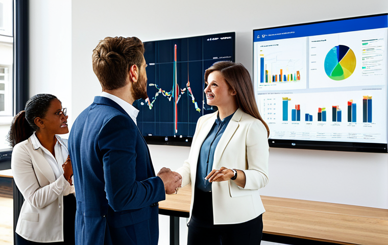 무역영어 자격증의 직무 활용도 평가 - Business Negotiation**

Prompt: A professional businesswoman in a modest dark blue business suit, co...