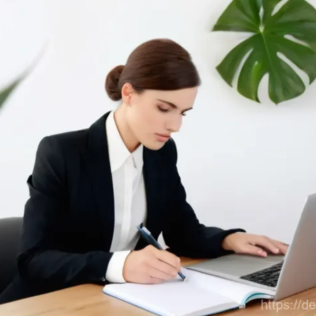 무역영어 필기시험의 시간 관리와 준비 과정 - **Image Prompt 1: Focused Business English Vocabulary Study**
    A highly detailed, realistic image...