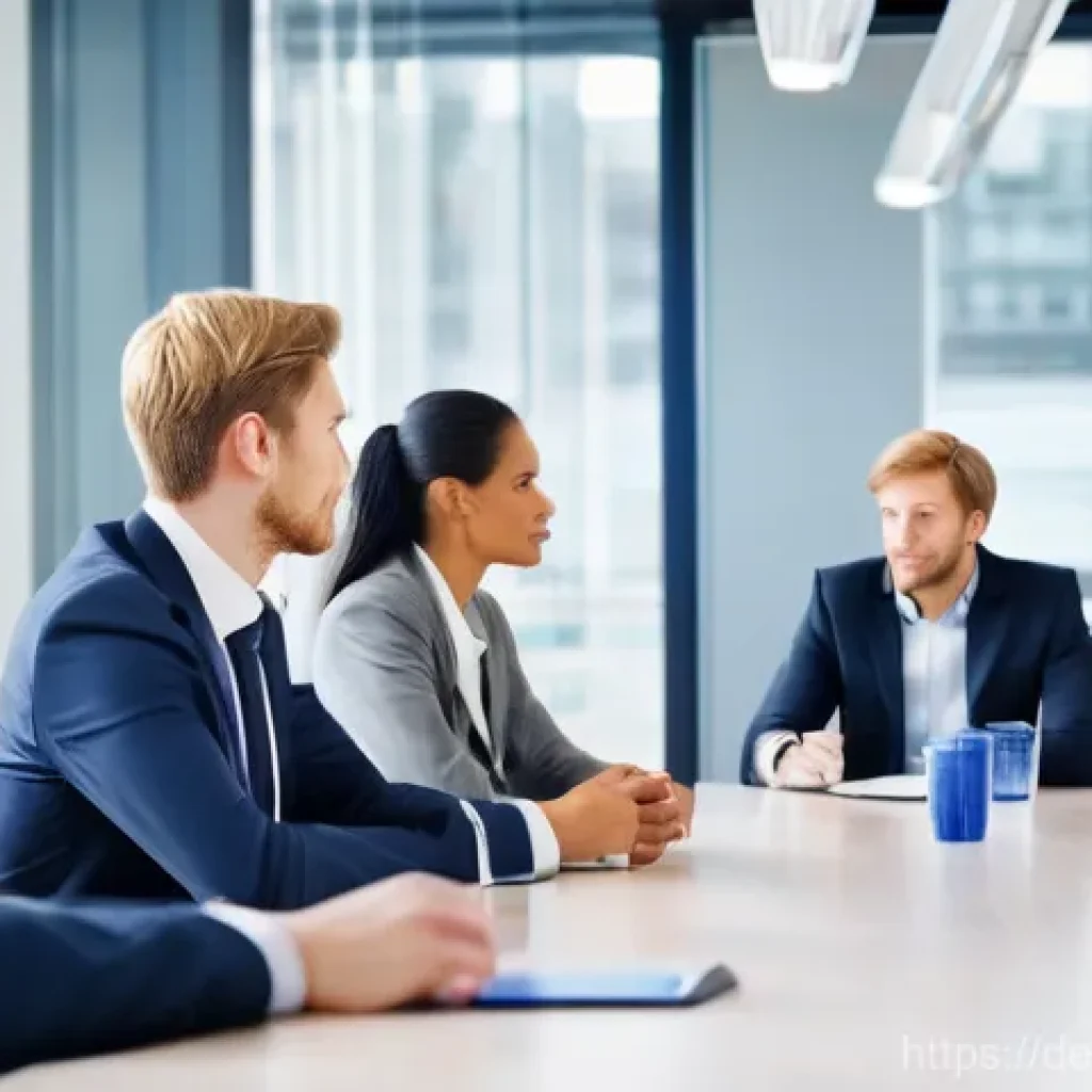 무역영어 학습에서 발생한 주요 도전과 해결 방법 - The "School English" Trap in a Modern Business Meeting**
A detailed, realistic image of a diverse gr...