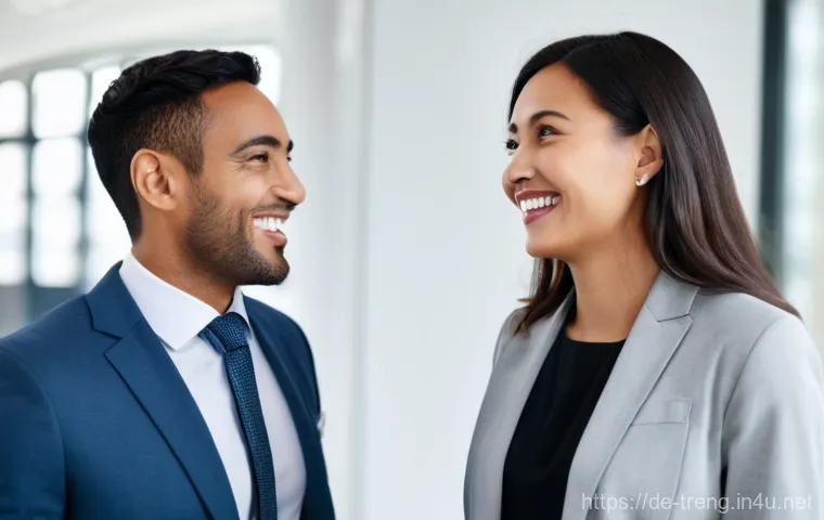 무역영어 실기시험에서 고득점을 위한 전략 - **Prompt:** A focused professional in her late 30s, wearing a chic yet modest business blouse and ta...