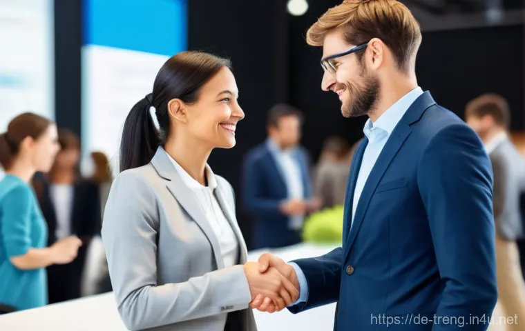 무역영어 자격증으로 전문성 확보 - A young German professional, early 30s, dressed in a crisp, light-colored business shirt and dark tr...