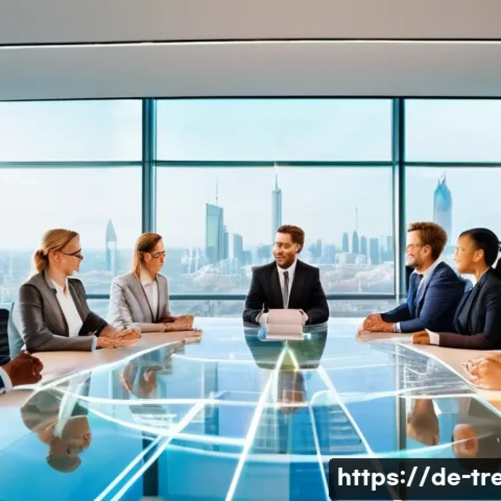 무역영어 학습법의 개선과 직무 활용 사례 분석 - **Prompt:** A diverse group of business professionals from various backgrounds, including a confiden...