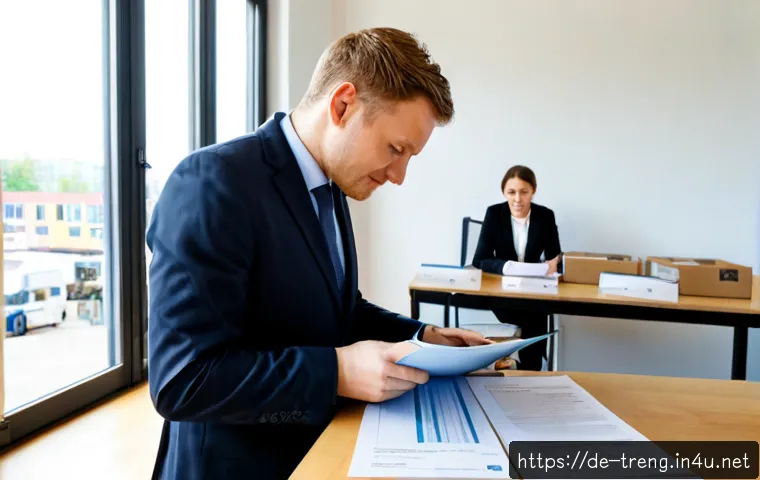 무역영어 자격증으로 국제 NGO 활동 - Photorealistic international NGO logistics coordinator in a bright Berlin office, a German professio...